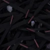 Black Nike laces Burgundy tips