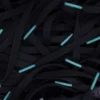 Black Nike laces Teal tips