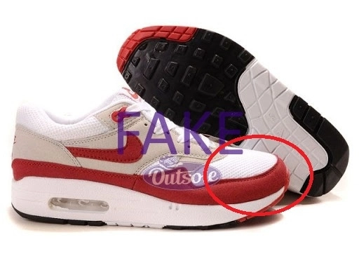 Fake counterfeit neppe Nike Air Max 1 OG Red nose