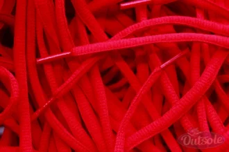 Oval laces Red