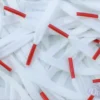 White Nike laces Red colored tips Witte veters