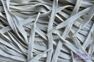 Asics laces Off White flat