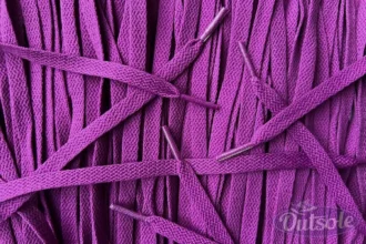 Flat laces Berry
