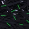 Laces colored tips black green