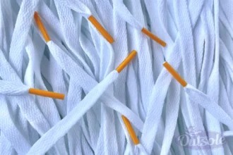 Colored Tips laces veters white gold yellow wit goudgeel Nike