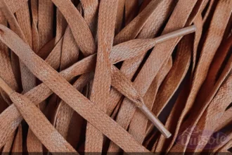 Wax laces Hazelnut Hazelnoot premium flat veters Nike shoelaces