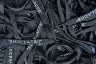 Off White SHOELACES laces veters Dark Grey Donkergrijs