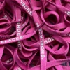 Off White SHOELACES laces veters Dark Pink Donkerroze