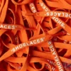 Off White SHOELACES laces veters Fluor Orange