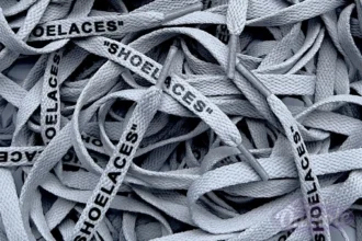 Off White SHOELACES laces veters Light Grey Lichtgrijs