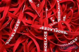 Off White SHOELACES laces veters Red Rood