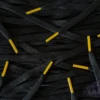 Colored Tips laces Black Gold Yellow veters
