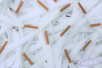 Colored Tips Nike Laces Curry Gold Veters