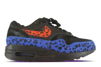 Nike Air Max 1 Premium Black Leopard Habanero0x6