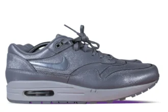 Nike Air Max 1 Premium Cut Out Metallic Silver