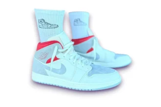 Nike Air Jordan 1 High Sneakers Socks by Outsole Dunk (3)
