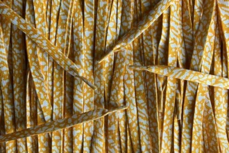 Print Laces veters Gold Yellow Goudgeel