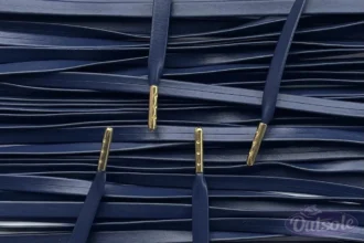 Leren lederen veters navy leather laces navy