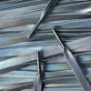 Leren lederen veters plasma zilver leather laces plasma silver