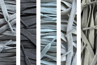 Platte veters - Grijze tinten (5 Pack)