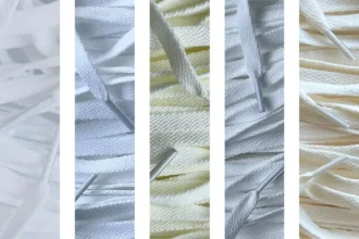 Platte veters - Witte tinten (5 Pack)