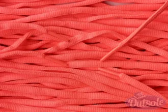 Small oval laces fluor pink smalle ovale veters fluorroze