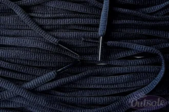Small oval laces navy smalle ovale veters navy