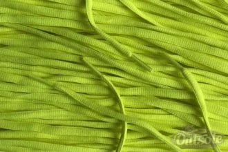 Small oval laces neon yellow smalle ovale veters neongeel