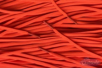Smalle voetbal veters fluororanje football soccer laces fluor orange