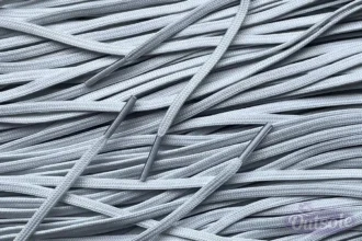 Smalle voetbal veters lichtgrijs football soccer laces light grey