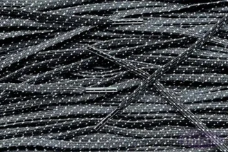Smalle voetbal veters polka zwart wit football soccer laces polka black white