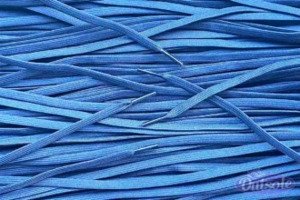Voetbal veters blauw